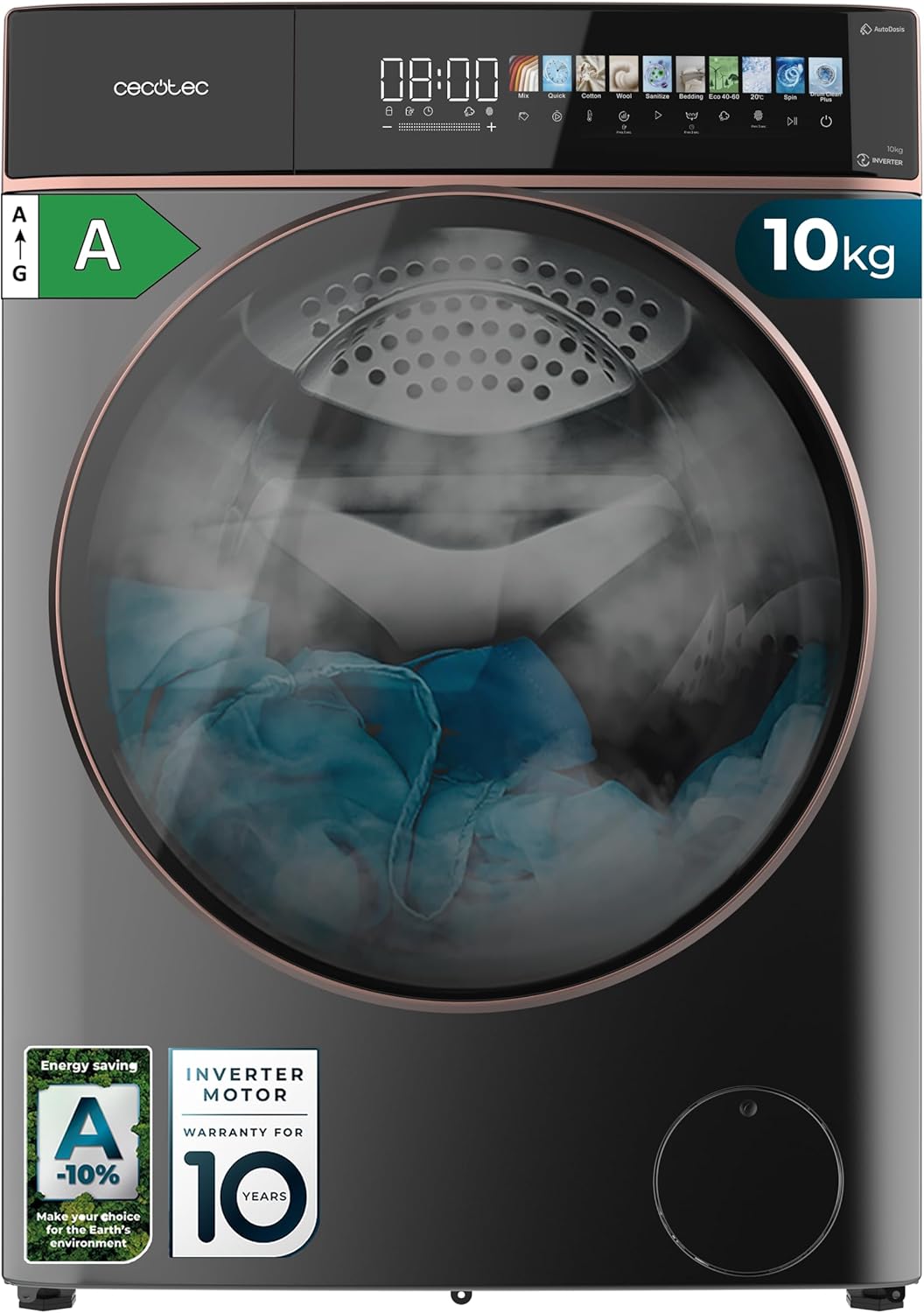 Cecotec Waschmaschine 10kg Frontlader